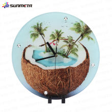 Sublimation Glass Photo Frame With Clock At Low Price Wholsale Made in China BL-15